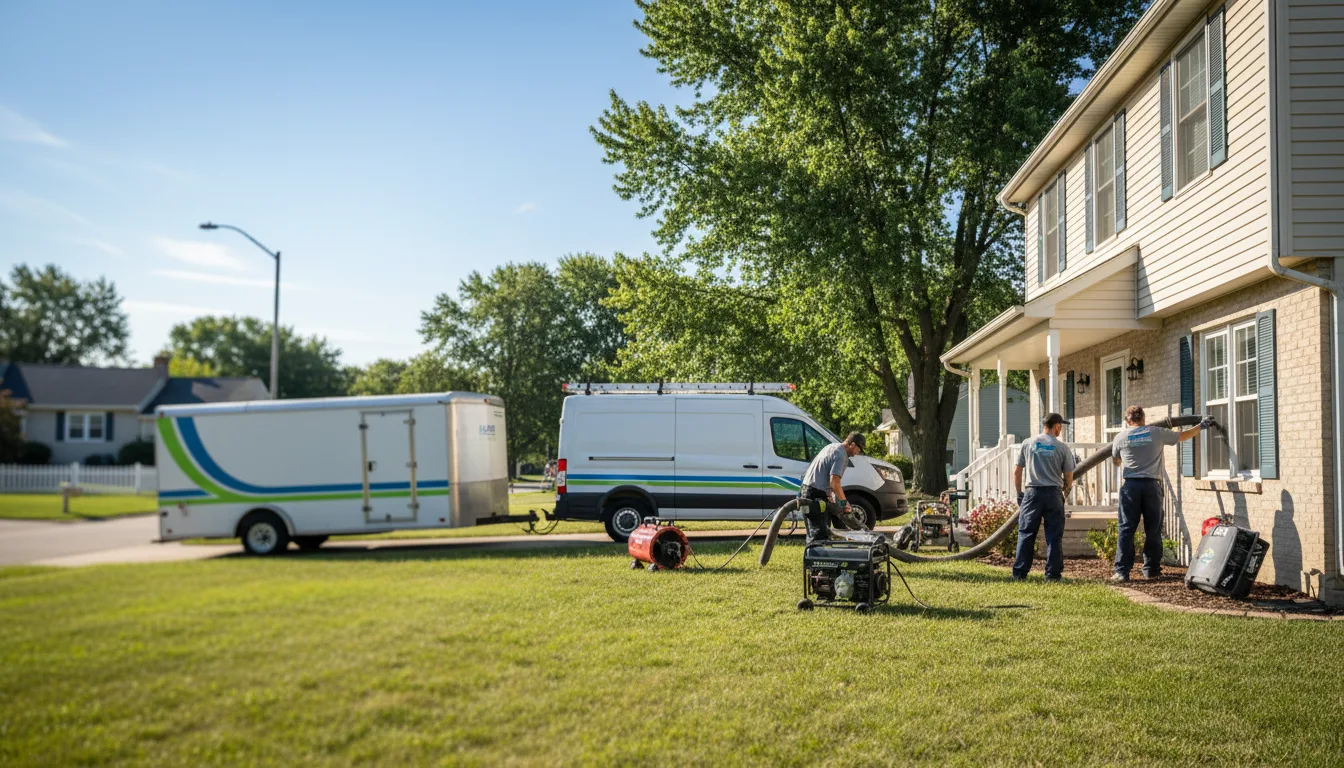 Flooded Basement Restoration And Cleanup With Repair in Millfield, OH near me